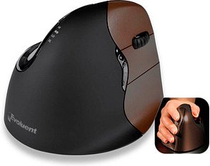 Evoluent Vertical Mouse 4 Bluetooth rechts klein Maus ergonomisch kabellos braun