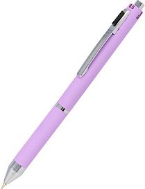 ONLINE® 4-Farben-Kugelschreiber Multipen lila, Schreibfarbe: rot, blau, schwarz, grau, 1 St.