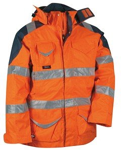 COFRA® Herren Warnjacke Winter PROTECTION orange Größe 60