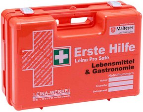 Thumbnail - LEINA-WERKE Erste-Hilfe-Koffer Pro Safe Lebensmittel & Gastronomie DIN 13157 + Erweiterung orange