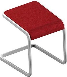 Thumbnail - Quadrifoglio Hocker C-STOOL OCSTOB01/2YUP rot, 1 St.