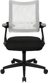Topstar Bürostuhl New S'move, DS100A T203 Stoff weiß, Gestell schwarz