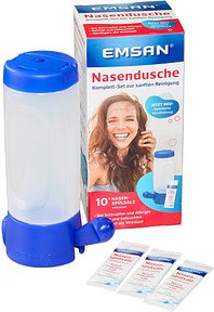 EMSAN Nasendusche 4083700302717 weiß, blau Kunststoff, 1 Set