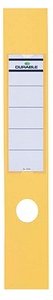 10 DURABLE Ordneretiketten ORDOFIX® gelb für 7,0 cm Rückenbreite