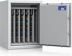 ISS safe4key Schlüsseltresor lichtgrau mit 440 Haken, Doppelbartschloss, 50,0 x 42,0 x 65,0 cm, 1 St.