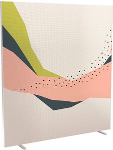 PAPERFLOW Trennwand easyScreen Colour, 61037 bunt 160,0 x 173,4 cm, 1 St.