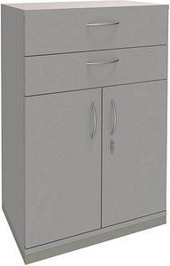 fm Aktenschrank Sidney, 4260267328651 lichtgrau 1 Fachboden 80,0 x 44,2 x 113,3 cm