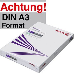 xerox Kopierpapier Premier DIN A3 80 g/qm 500 Blatt