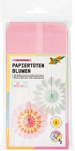 folia Papiertüten für Dekoblumen Sweet Blossom rosa/mint