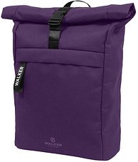 Walker Schulrucksack Roll Top Kunstfaser lila