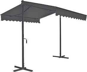 Thumbnail - Garden Pleasure Standmarkise grau 300,0 x 300,0 cm