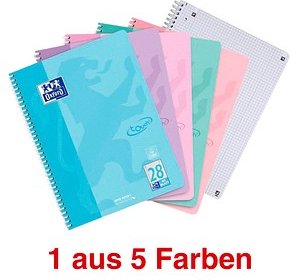 OXFORD Collegeblock TOUCH kariert mit Rand DIN A4 mit Rand, 1 Block