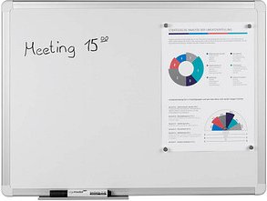 Whiteboard 60,0 x 45,0 cm weiß lackierter Stahl