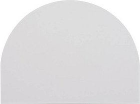 HAMMERBACHER Verbindungsplatte KA60 lichtgrau, halbrund 60,0 x 80,0 x 2,5 cm