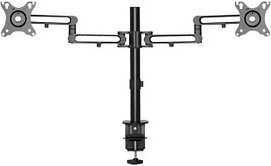 StarTech.com Monitor-Halterung ARMDUAL3 ARMDUAL3 schwarz für 2 Monitore, Tischklemme