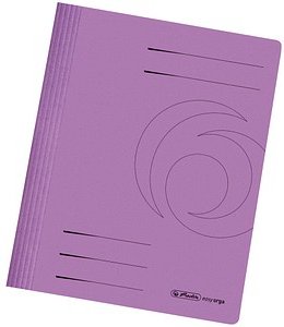 10 herlitz Schnellhefter easy orga Karton violett DIN A4