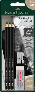 Thumbnail - FABER-CASTELL Pitt Graphite Bleistift-Set HB schwarz, 1 Set