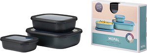 Thumbnail - MEPAL Frischhaltedosen-Set Cirqula schwarz 0,5/1,0/2,0 l, 1 Set