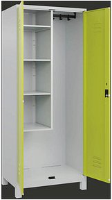 CP Putzmittelschrank Classic Plus 080110-02 S10009 clowngrün, lichtgrau 80,0 x 50,0 x 195,0 cm, aufgebaut, 1 St.