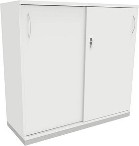 fm Schiebetürenschrank fastline, 4260672330096 weiß 2 Fachböden 120,0 x 44,2 x 113,3 cm