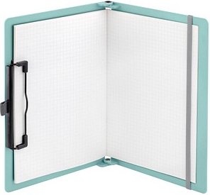 sax design Klemmbrett 2-750-20 DIN A5 auf DIN A4 aqua Kunststoff, 1 St.