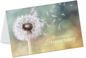 LUMA Trauerkarte Löwenzahn DIN B6, 1 St.