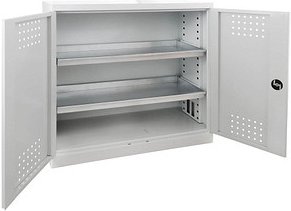 ADB Umweltschrank 40703 lichtgrau 2 Fachböden 100,0 x 50,0 x 100,0 cm, aufgebaut, 1 St.