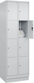 CP Schließfachschrank Classic PLUS lichtgrau 080020-204 S10009, 8 Schließfächer 60,0 x 50,0 x 185,0 cm