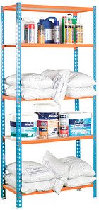 Simonrack Schwerlastregal MADERCLICK MINI 8435104937297 blau, orange 80,0 x 40,0 x 180,0 cm