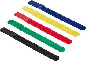 5 MediaRange Kabelbinder farbsortiert