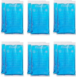 relaxdays Kühlpads Rechteck 10039564_0 blau 15,0 x 8,0 cm, 12 St.