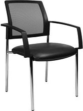 Topstar Besucherstühle BtoB 10 BB290A S10 schwarz Stoff, 2 St.