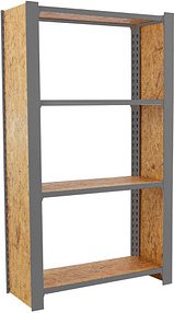 Simonrack Regal OFFICLICK 8425437127595 grau, braun 80,0 x 30,0 x 150,0 cm