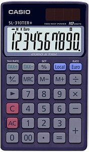 CASIO SL-310TER+ Taschenrechner schwarz