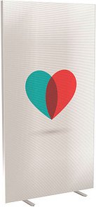 PAPERFLOW Trennwand easyScreen Business, 62167 bunt 94,0 x 173,4 cm, 1 St.