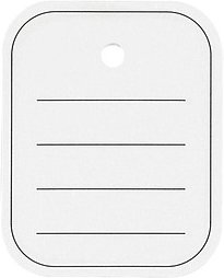 SIGEL Hängeetiketten weiß 40,0 x 50,0 mm liniert, 500 St.