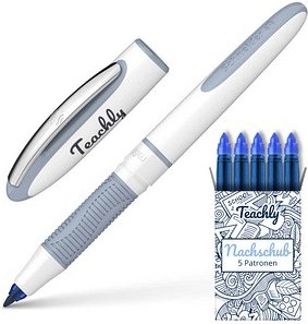 Teachly Superstudent Tintenroller Anthrazit 0,6 mm, Schreibfarbe: blau, 1 St.