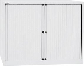 BISLEY Rollladenschrank verkehrsweiß 2 Fachböden 120,0 x 43,0 x 103,0 cm