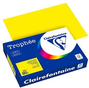 Clairefontaine Kopierpapier Trophée canariengelb DIN A4 80 g/qm 500 Blatt