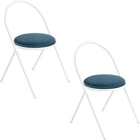 2 meet powered by PAPERFLOW Besucherstühle SATURNE CHSATX2V.13.06 blau Stoff