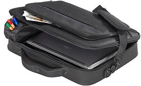 hama Laptoptasche Miami Kunstfaser schwarz 00216522 bis 44,0 cm (17,3 Zoll)