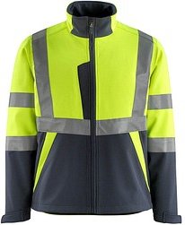 MASCOT® unisex Warnjacke Kiama gelb, schwarzblau Größe S