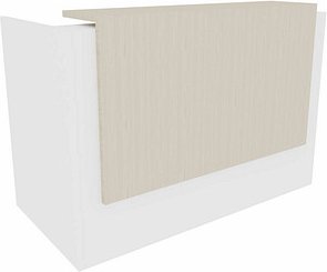 Thumbnail - Quadrifoglio Empfangstheke gerade, weiß, ulme 166,0 x 88,0 x 113,0 cm