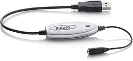 PHILIPS LFH9034 Audio USB 2.0/3,5 mm Klinke Adapter