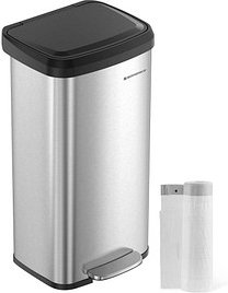 SONGMICS Mülleimer 68,0 l edelstahl, 1 St.