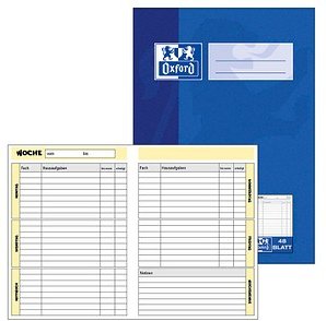 OXFORD Hausaufgabenheft Lineatur SL liniert DIN A5 ohne Rand, 48 Blatt, 1 St.