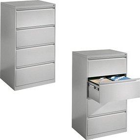 CP C 2000 Acurado Hängeregistraturschrank lichtgrau 4 Schubladen 78,7 x 59,0 x 135,7 cm