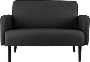 Thumbnail - meet powered by PAPERFLOW 2-Sitzer Sofa LISBOA schwarz Kunstleder, 1 St.