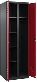 CP Spind Classic Plus rubinrot, schwarzgrau 080600-20 S10047, 1 Schließfach 60,0 x 50,0 x 185,0 cm