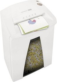 HSM SECURIO B24 Aktenvernichter mit Partikelschnitt P-5, 1,9 x 15 mm, bis 11 Blatt, weiß